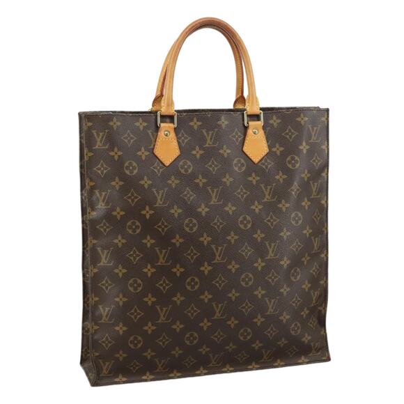 LOUIS VUITTON Monogram Sac Plat Hand Bag M51140 - Picture 1 of 16